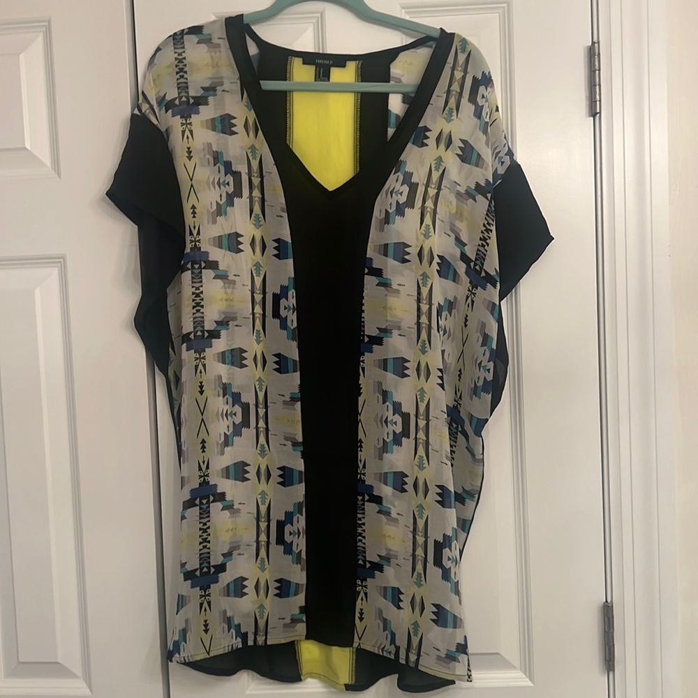 Chiffon Aztec Tunic